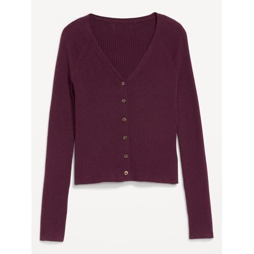 올드네이비 SoSoft Lite Ribbed Crop Cardigan