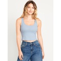 Ribbed Crop Tank Top