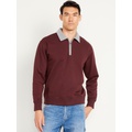 Quarter-Zip Fleece Polo Hot Deal