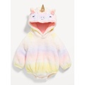 Critter Hooded Sherpa One-Piece Romper for Baby