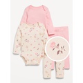 Bodysuit and Leggings 4-Pack for Baby