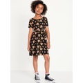 Printed Fit and Flare Dress for Girls Hot Deal