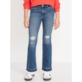 High-Waisted Ripped Flare Jeans for Girls