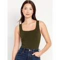 Square-Neck Tank Top Bodysuit