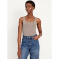 Square-Neck Tank Top Bodysuit