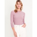 Plush-Knit Long-Sleeve T-Shirt