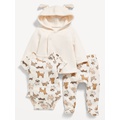 Unisex 3-Piece Printed Layette Set for Baby Hot Deal