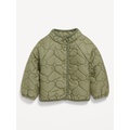 Mock-Neck Quilted Snap-Button Jacket for Baby Hot Deal