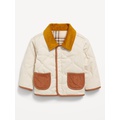 Quilted Corduroy-Trim Shacket for Baby Hot Deal