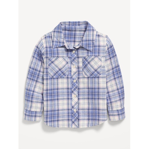 올드네이비 Long-Sleeve Plaid Pocket Shirt for Toddler Girls