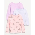 Cozy Long-Sleeve Thermal-Knit T-Shirt 3-Pack for Toddler Girls Hot Deal