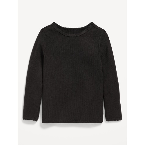 올드네이비 Cozy Long-Sleeve Thermal-Knit T-Shirt for Toddler Girls