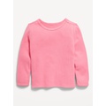 Cozy Long-Sleeve Thermal-Knit T-Shirt for Toddler Girls Hot Deal