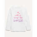 Long-Sleeve Graphic T-Shirt for Toddler Girls Hot Deal