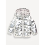 Shiny Quilted Puffer Jacket for Toddler Girls