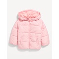 Water-Resistant Quilted Puffer Jacket for Toddler Girls