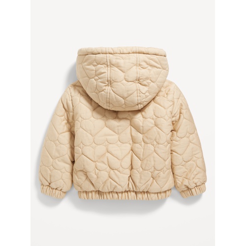 올드네이비 Sherpa-Trim Quilted Jacket for Toddler Girls