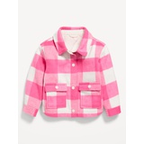 Pocket-Front Shacket for Toddler Girls