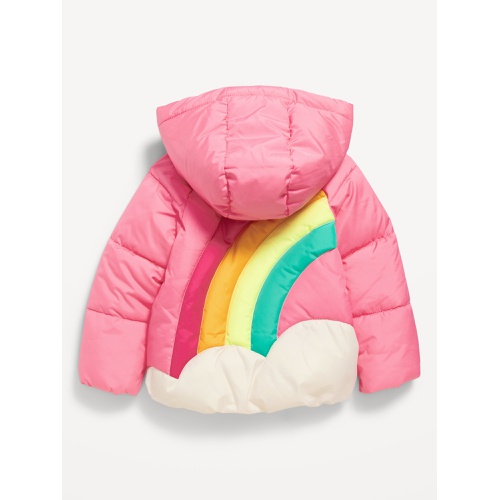 올드네이비 Water-Resistant Quilted Graphic Puffer Jacket for Toddler Girls