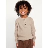 Long-Sleeve Thermal-Knit Henley T-Shirt for Toddler Boys