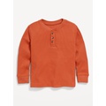 Long-Sleeve Thermal-Knit Henley T-Shirt for Toddler Boys