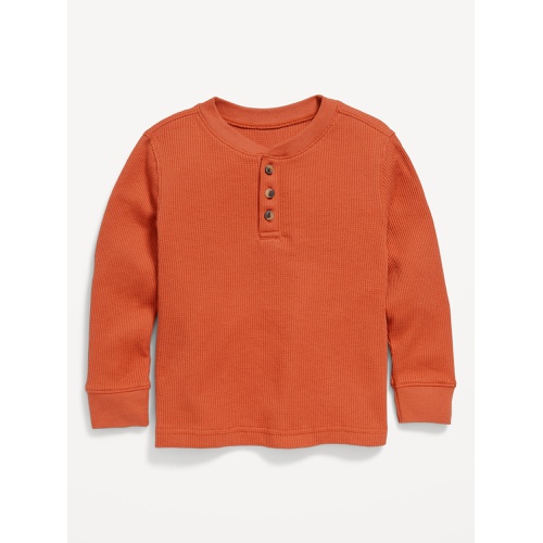 올드네이비 Long-Sleeve Thermal-Knit Henley T-Shirt for Toddler Boys