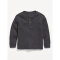 Long-Sleeve Thermal-Knit Henley T-Shirt for Toddler Boys