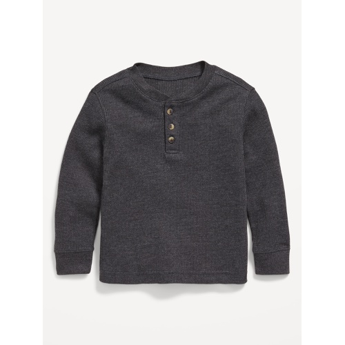 올드네이비 Long-Sleeve Thermal-Knit Henley T-Shirt for Toddler Boys