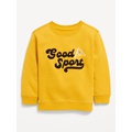 Oversized Crew-Neck Embroidered Sweatshirt for Toddler Boys Hot Deal