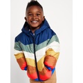 Water-Resistant Printed Puffer Jacket for Toddler Boys