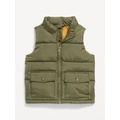 Water-Resistant Quilted Utility Puffer Vest for Toddler