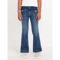 High-Waisted Utility Pocket Flare Jeans for Girls