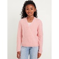 SoSoft Wrap-Front Sweater for Girls