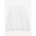 Softest Long-Sleeve Heart-Pocket T-Shirt for Girls