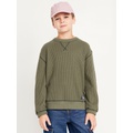 Oversized Long-Sleeve Thermal-Knit T-Shirt for Boys Hot Deal