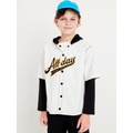 2-In-1 Long-Sleeve Snap-Front Hooded Jersey for Boys