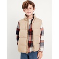 Water-Resistant Quilted Puffer Vest for Boys