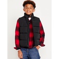 Water-Resistant Quilted Puffer Vest for Boys