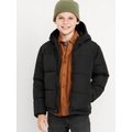 Water-Resistant Quilted Puffer Jacket for Boys