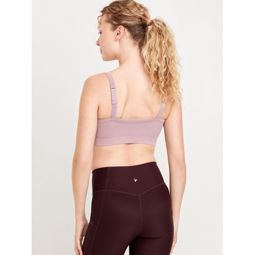 올드네이비 Light Support Seamless Ribbed Sports Bra