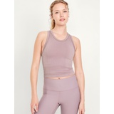 Fitted Seamless Crop Tank Top