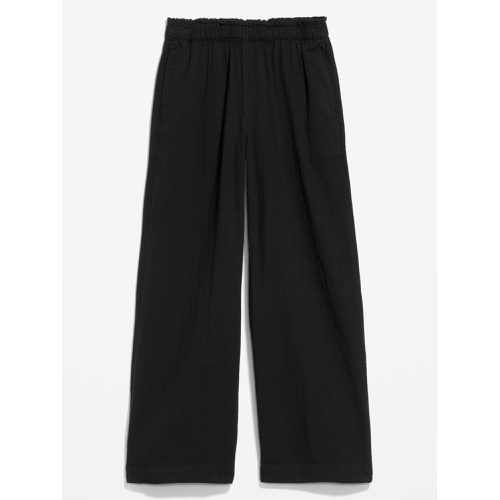 올드네이비 High-Waisted Crinkle Gauze Ankle Pants