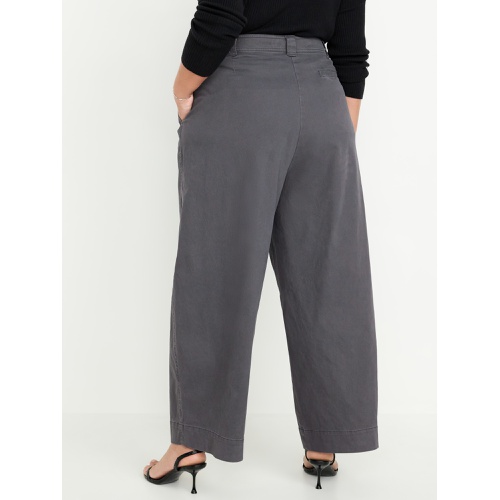 올드네이비 Extra High-Waisted Barrel Wide-Leg Pants