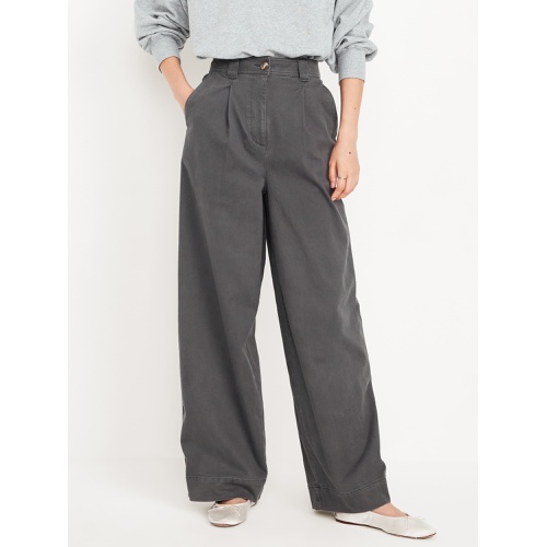 올드네이비 Extra High-Waisted Barrel Wide-Leg Pants