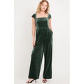 Fit & Flare Velvet Jumpsuit