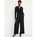 Waist-Defined V-Neck Jumpsuit Hot Deal