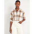 Classic Flannel Button-Down Shirt Hot Deal