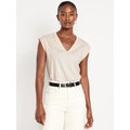 Sleeveless V-Neck Top Hot Deal