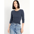 Plush-Knit Long-Sleeve T-Shirt