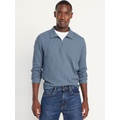 Quarter-Zip Waffle Polo Sweater Hot Deal